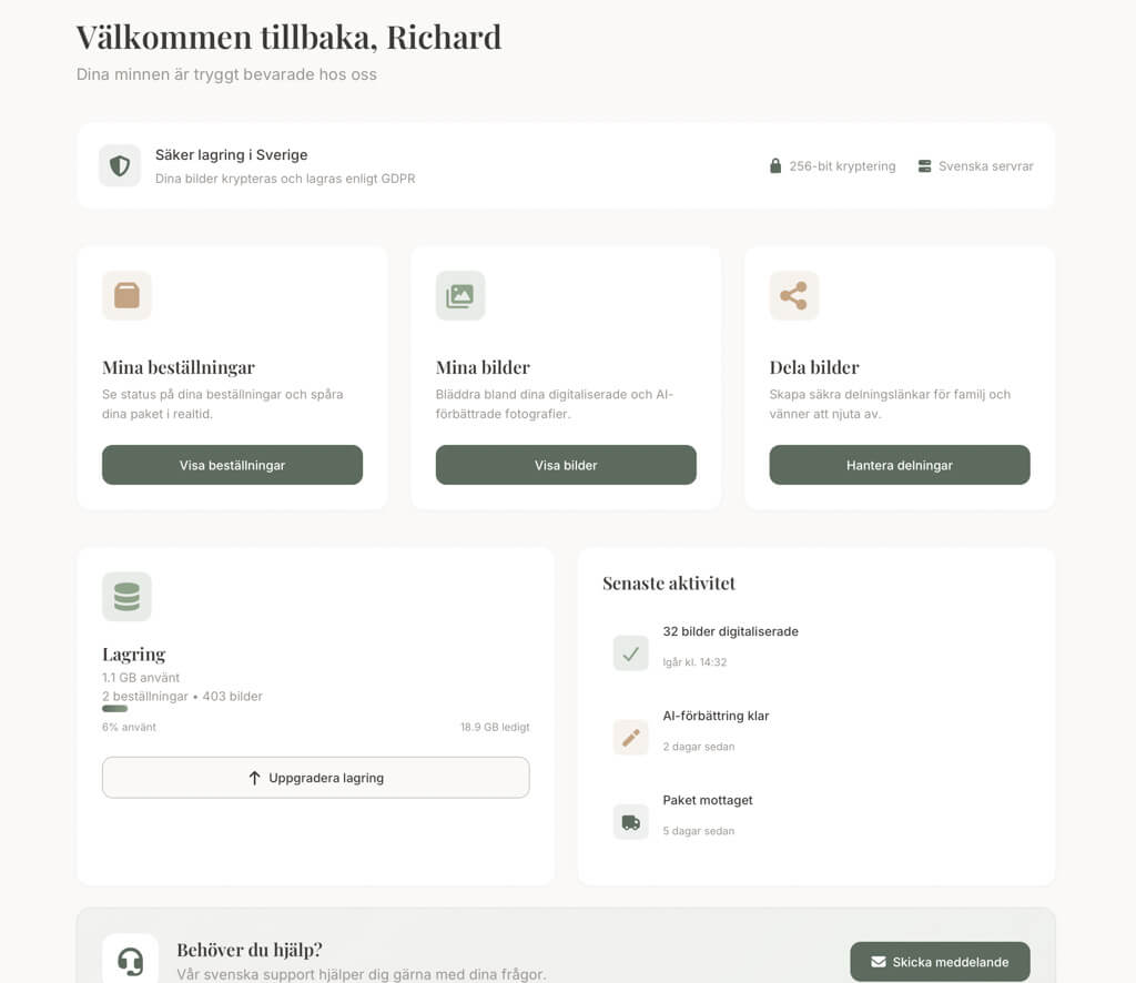 Trygga Minnen - Översikt