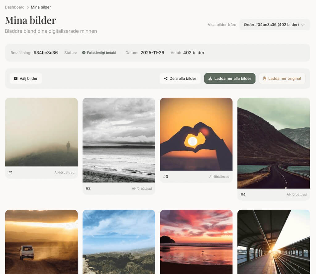 Trygga Minnen - Ditt bildgalleri